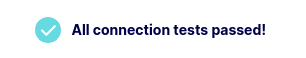 Source connection succeeded